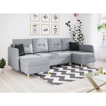 Sedací souprava Rozkládací sedací souprava ANIKA světlešedá - MALMO 90 + MALMO 95