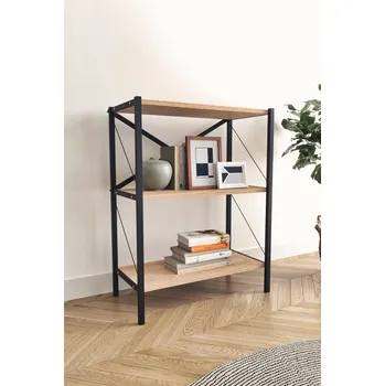 Knihovna Regál KAREL - dub safír