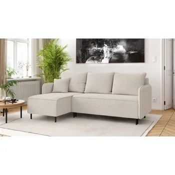 Sedací souprava Rozkládací rohová sedačka FLUFFY - béžová