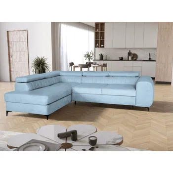 Sedací souprava Rohová rozkládací sedačka SEVIL světlemodrá - CLOUD 71