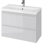 CERSANIT - SET 978 MODUO SLIM 80 ŠEDÁ DSM (SKŘÍŇKA + UMYVADLO) S801-224-DSM CERSANIT