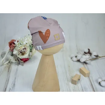 Kojenecká čepice Čepice jednovrstvá (Hearts) Velikost: 45–47 cm (1–1,5 roku)