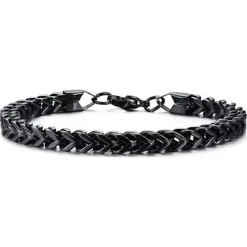 Náramek Náramek z chirurgické oceli Curb Chain Černý, Délka 21 cm Impress Jewelry BR-625s3