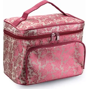 Kosmetická taška BMD Kosmetická taštička Multi Bordová Floral Allepaznokcie 181129070141F