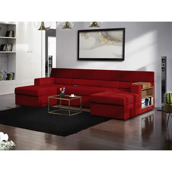 Sedací souprava Rozkládací sedací souprava MERLIN červená - SAWANA 13