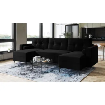 Sedací souprava Sedací souprava WILIAM černá - DREAM VELVET 202.12