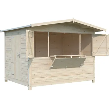 Zahradní domek Palmako Kiosek MARIAN 6,2 m² - rozkládací Barva: Přírodní, neimpregnováno