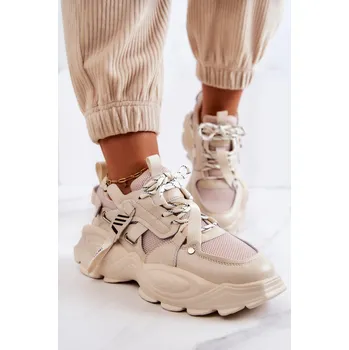 Dámské tenisky Sportovní obuv Tenisky GOE JJ2N4083 Barva: Béžová, Velikost: 39