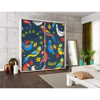 Šatní skříň Šatní skříň PENELOPA 205 Papoušci a pávi