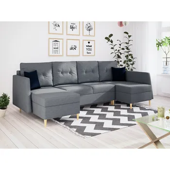 Sedací souprava Rozkládací sedací souprava ANIKA tmavěšedá - MALMO 95 + MALMO 79