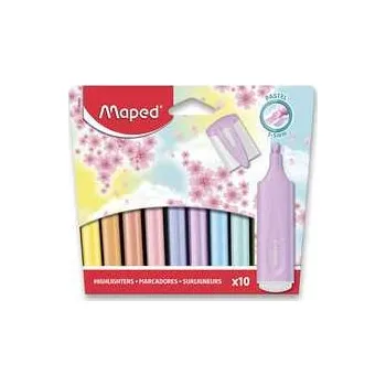 Zvýrazňovač Zvýrazňovač Maped Fluo Peps Pastel sada 10 barev,rychlé dodání