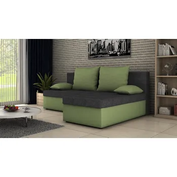 Sedací souprava Rohová rozkládací sedačka OTIS světlešedá-zelená