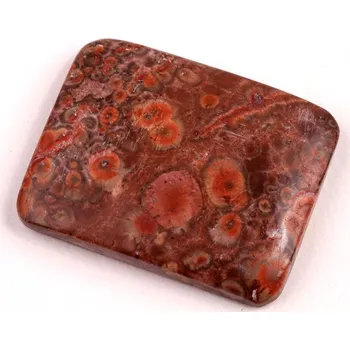 Korálek Kabošon Poppy Hill Jasper č.4366 (28x22x5mm)