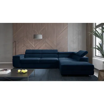 Sedací souprava Rohová rozkládací sedačka ALFI modrá - MONOLITH 77