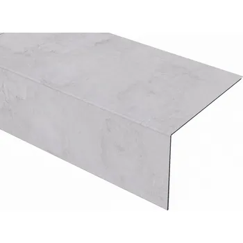 Schodnice BUKOMA Ohýbaný podlahový dílec pro schody bez nosu Beton Kámen Světlý Typ ohybu: Přední