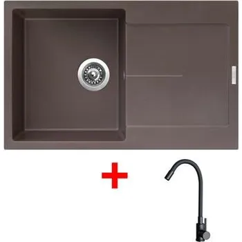 Sinks ULTIMA 790 Marone + ELASTA černá matná