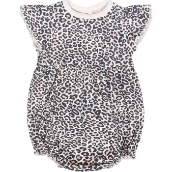Kojenecký body Mamatti Body s nohavičkami Gepardík, bíle se vzorem 68 (3-6m)