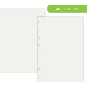 Náplň do diáře Fleppi Náplň do diáře - Release Paper - listy pro přenos samolepek Vyberte velikost náplně: A5 - 8 disků / Filofax Notebook