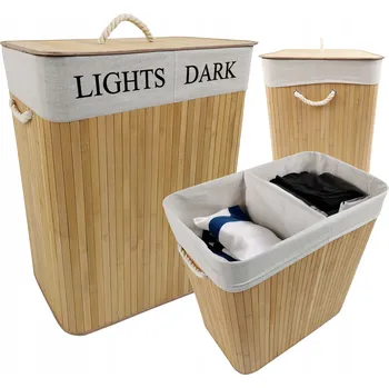 Koš na prádlo Bambusový koš na prádlo 120l