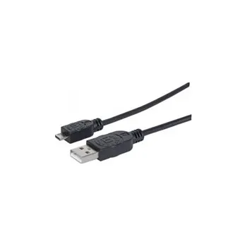 Kabel Manhattan 307178 Hi-Speed USB 2.0 kabel A-Micro B M/M 1,8m, černý