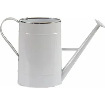 Květináč Ibergarden Kryt na květináč s motivem konve, kovový, bílý, výška 24 cm