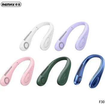 Domácí ventilátor Remax ventilátor na krk REMAX F30 fialový