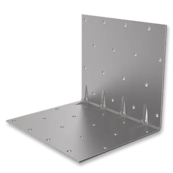 Tesařské kování Úhelník 40 x 53 x 53 x 1,5 mm - hřebíkový s prolisy (H04)