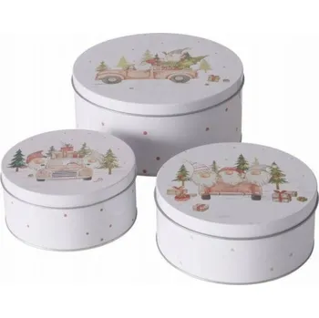 Dóza na potraviny Boltze Sada 3 úložných dóz CARRIE, O 14-20 cm