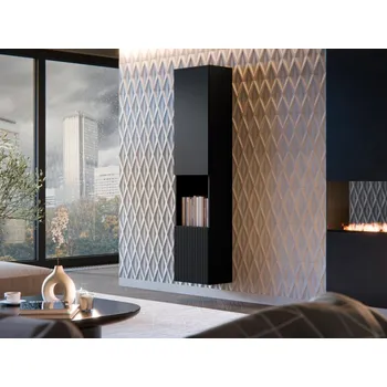 Vitrína Bamali 2D, Barva: černá MIRJAN 5903211421310