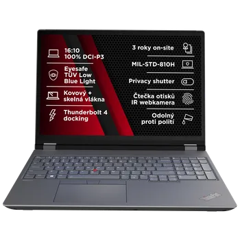 Notebook Lenovo ThinkPad P/P16 Gen 2/i7-14700HX/16"/QHD/32GB/1TB SSD/RTX 2000A/W11P/Black/3R