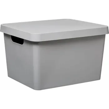Dóza na potraviny 5five Uzamykatelná nádoba s víkem, šedá, 17 l