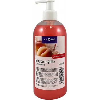 Mýdlo Tekuté mýdlo VIONE s perletí - růžové BROSKEV 500 ml pumpička