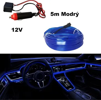 LED osvětlení Světelný pásek 5m interiér modrý 12V