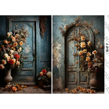 Umělecký papír Rýžový a soft papír na decoupage - Zápraží - KB0810 Materiál: Soft, Rozměr: A4