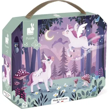 Puzzle Puzzle v kufříku – Jednorožec - 54 ks