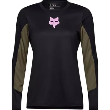 cyklistický dres Fox Womens Defend LS Jersey black S