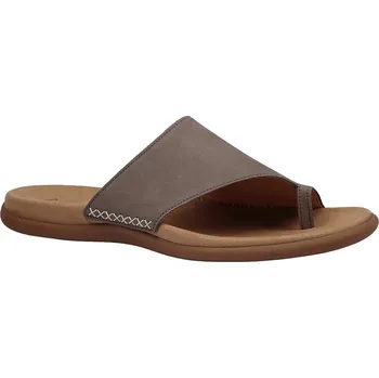 Dámské pantofle Letní vycházkové pantofle, Gabor, kouřová: Šedá Nubuk, velur (semiš) 30 45 G - standardní šíře (8004-11490)