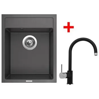 Kuchyňský dřez Sinks CLASSIC 400 Pureblack + VITALIA GR