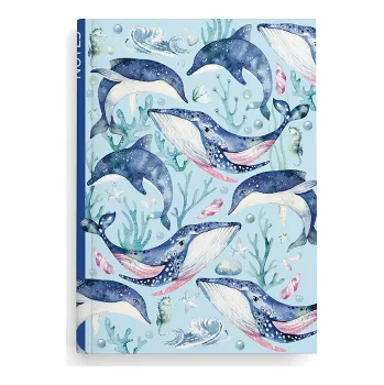 Dětské zboží Kniha záznamní A5 - linka / 100 l / velryba