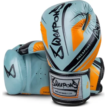 Boxerské rukavice Boxerské rukavice 8 WEAPONS Shift - Ice/Grey/Orange Velikost: 16oz