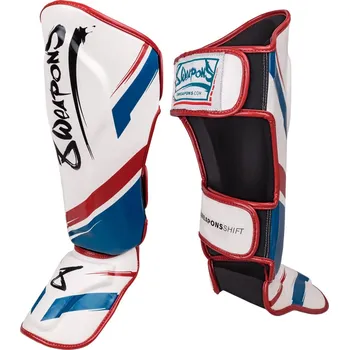Chránič holeně pro bojový sport 8 WEAPONS Chrániče holení a nártů 8WEAPONS Shift - White/Navy/Red Velikost: L