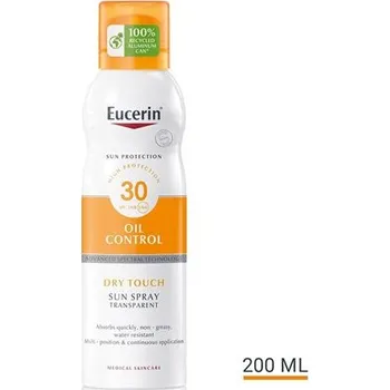 Přípravek na opalování Eucerin SUN Transparentní sprej aerosol na opalování Dry Touch Oil Control SPF 30