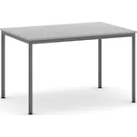 Jídelní stůl, 120x80 cm, tmavě šedá podnož, šedá 159464161