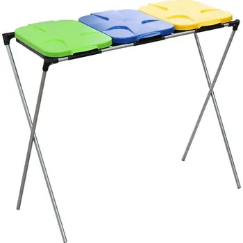 Odpadkový koš Stojan pro 3 pytle na tříděný odpad GEKO