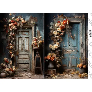 Umělecký papír Rýžový a soft papír na decoupage - Zápraží - KB0809 Materiál: Soft, Rozměr: A4