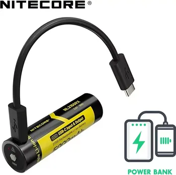 Článková baterie Dobíjecí USB baterie Nitecore 21700 5000mAh USB (NL2150RX)
