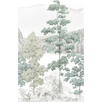 Tapeta Vliesová fototapeta na zeď, horská krajina, stromy, A73701, One roll, one motif 2, Grandeco