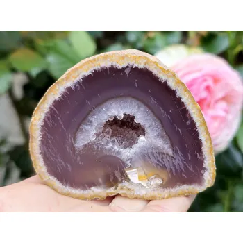 Přírodní kámen Achátová geoda 241g Brazílie