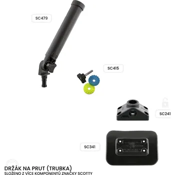 Rybářský prut SCOTTY » Držák na prut (trubka)