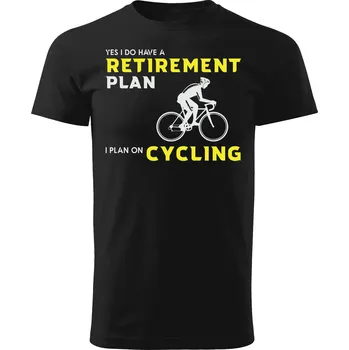 Pánské tričko Grooters Tričko pro cyklisty - Retirement Plan Velikost: S